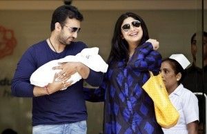 Shilpa Shetty and Raj Kundra with Viaan Raj Kundra 