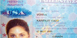 Sunny Leone's passport