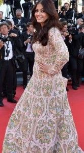 Aishwarya at Cannes in Abu-Sandeep creation