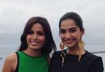 Sonam and Freida at Cannes 2013