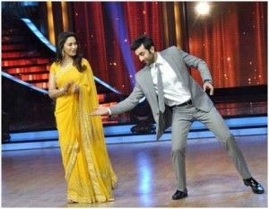 Madhuri and Ranbir Kapoor