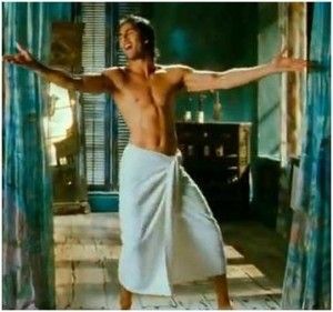 Ranbeer Kapoor towel act in Saawariya