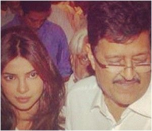 Priyanka Chopra with father