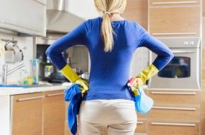 woman doing housekeeping/pintrest