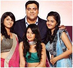 Ram Kapoor with her three daughters in Bade Acche Lagte Hai