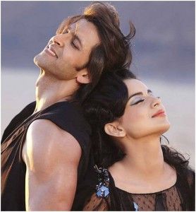 Kangna and Hrithik in Krrish 3