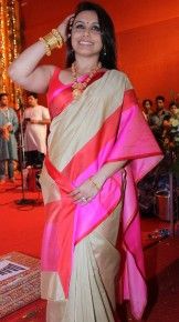 Rani Muherji's color-blocked saree