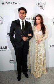 Abhishek and Aishwarya Bachchan at amFAR gala