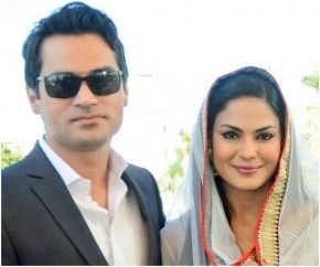 Veena Malik with Husband/twitter