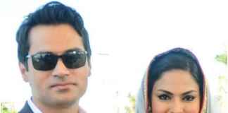 Veena Malik with Husband/twitter
