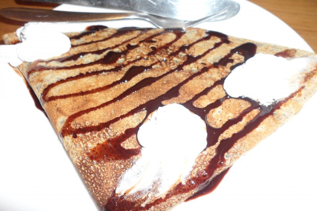 Peanut Butter Crepe at Wake and Bake Cafe