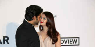 Abhishek and Aishwarya at amfAR gala, Cannes 2014