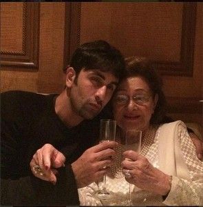 Ranbir Kapoor with Krishna Raj/ twitter