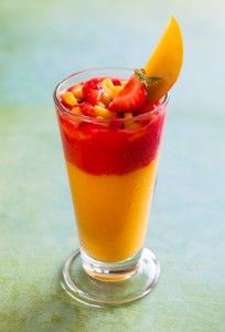 Mango and Strawberry Smoothie