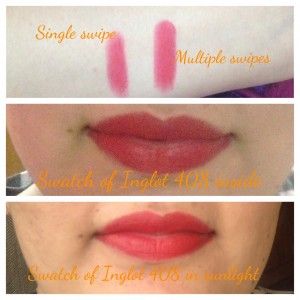 Expert review: Inglot Matte Lipstick 408