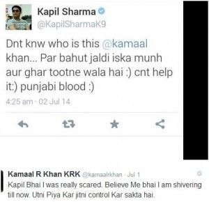 KRK tweet against Kapil Sharma