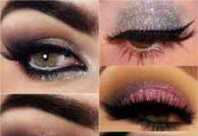How to apply glitters on eyes