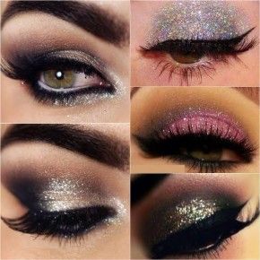 How to apply glitters on eyes