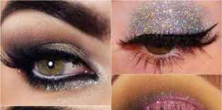 How to apply glitters on eyes