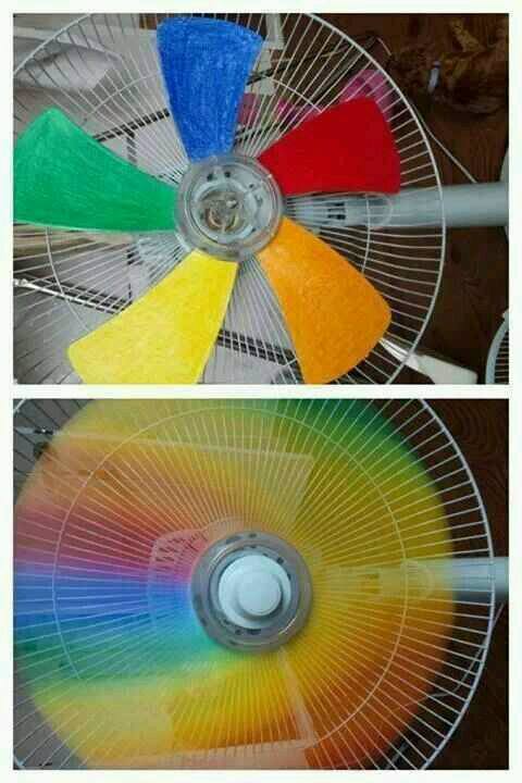 Colorful fan