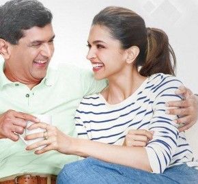 Deepika with her father
