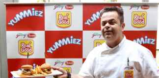 Chef Vicky Ratnani with meat ball sliders