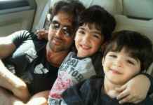 Hrithik Roshan with sons