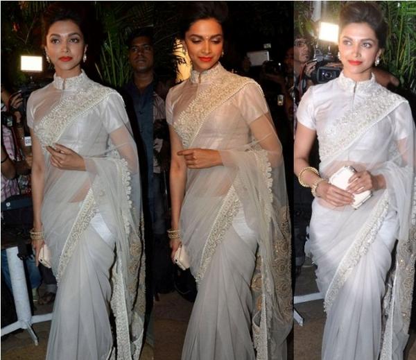 deepika padukone in saree after marriage