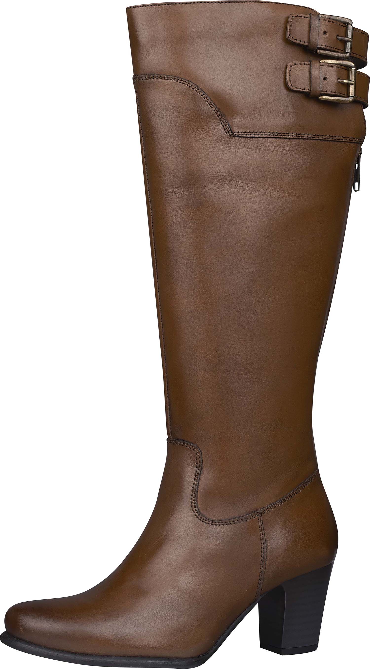 Brown Knee Length Boots by Hush Puppies