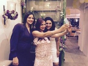 Ahana Deol with Esha Deol