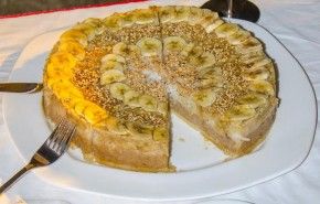 Coconut and Banana rice pie