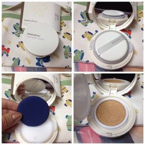 Packaging of the Innisfree Long-wear Cushion foundation