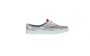 Silver glitter shoes