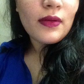 Kryolan lip stain in plum swatches