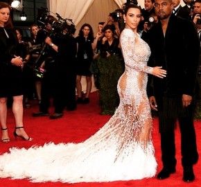 Nay! Kim Kardashian looks average in her sheer number