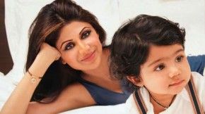 Shilpa shetty with her son