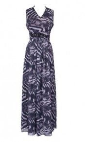 Animal Print Casual Gown
