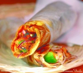 Korma Vegetables Rolls On Toast