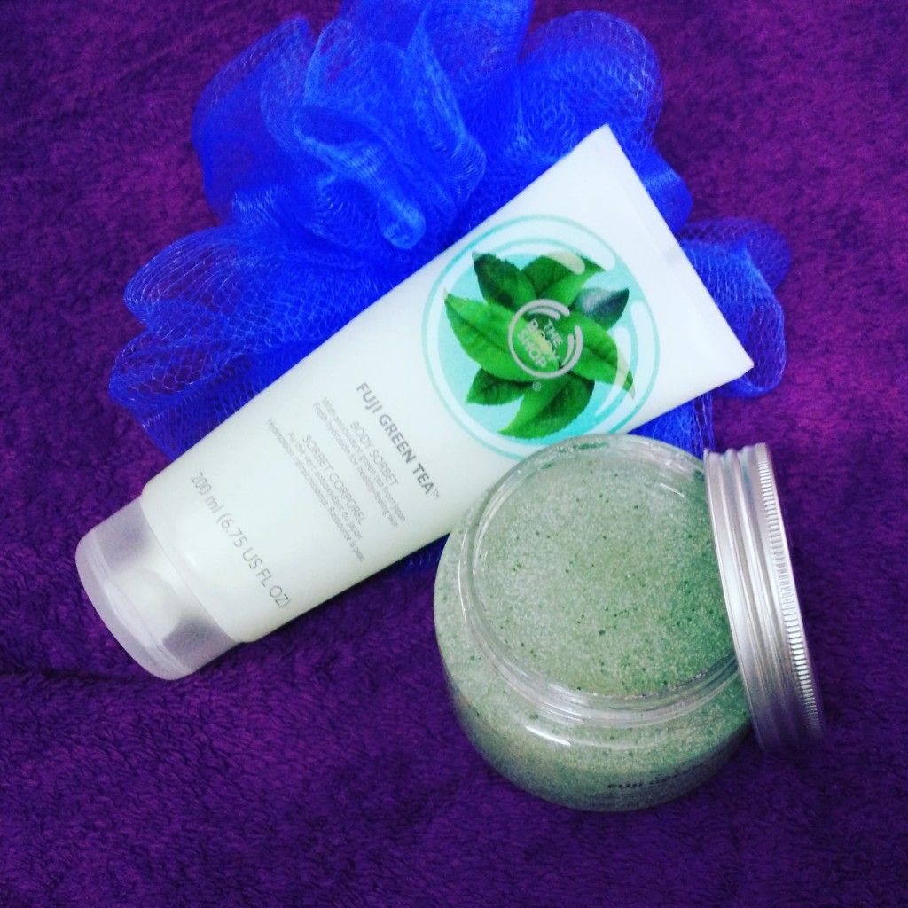 Body Shop Fuji Green Tea Body Scrub and Sorbet