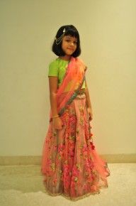 Floral lengha