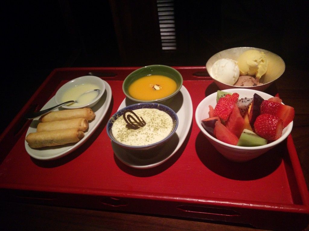 The dessert platter at The China Kitchen