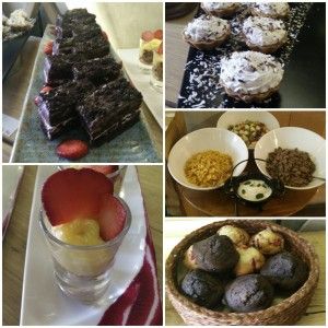 Black velvet, mousse, banoffee, cornflakes and muffins at Uzzuri