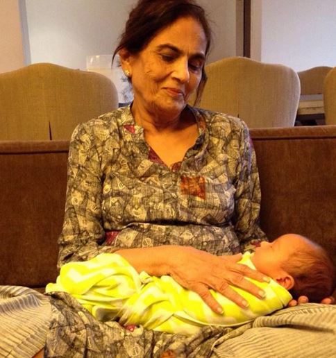 Ahil with his grandmom