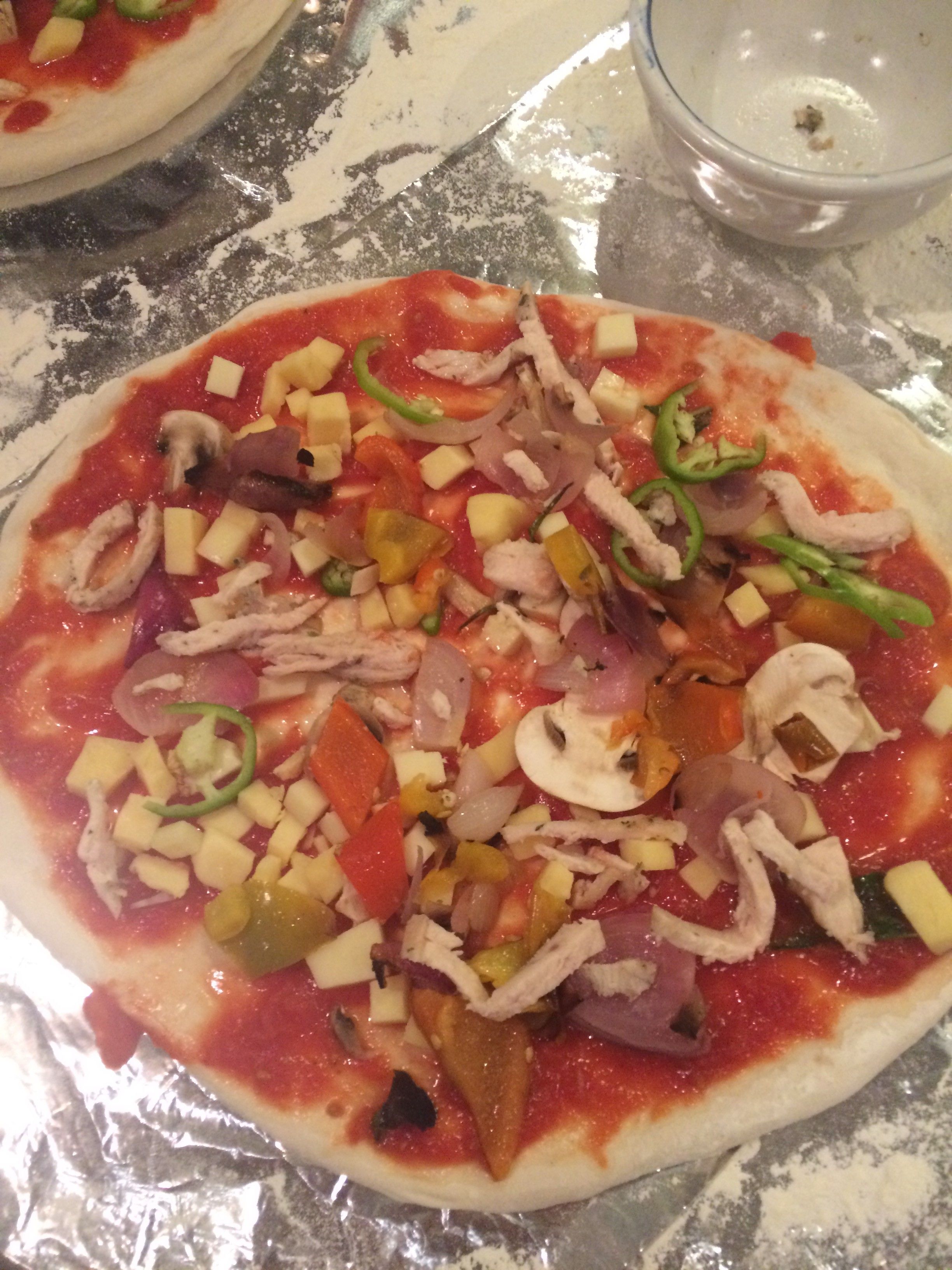 My pizza with extra toppings