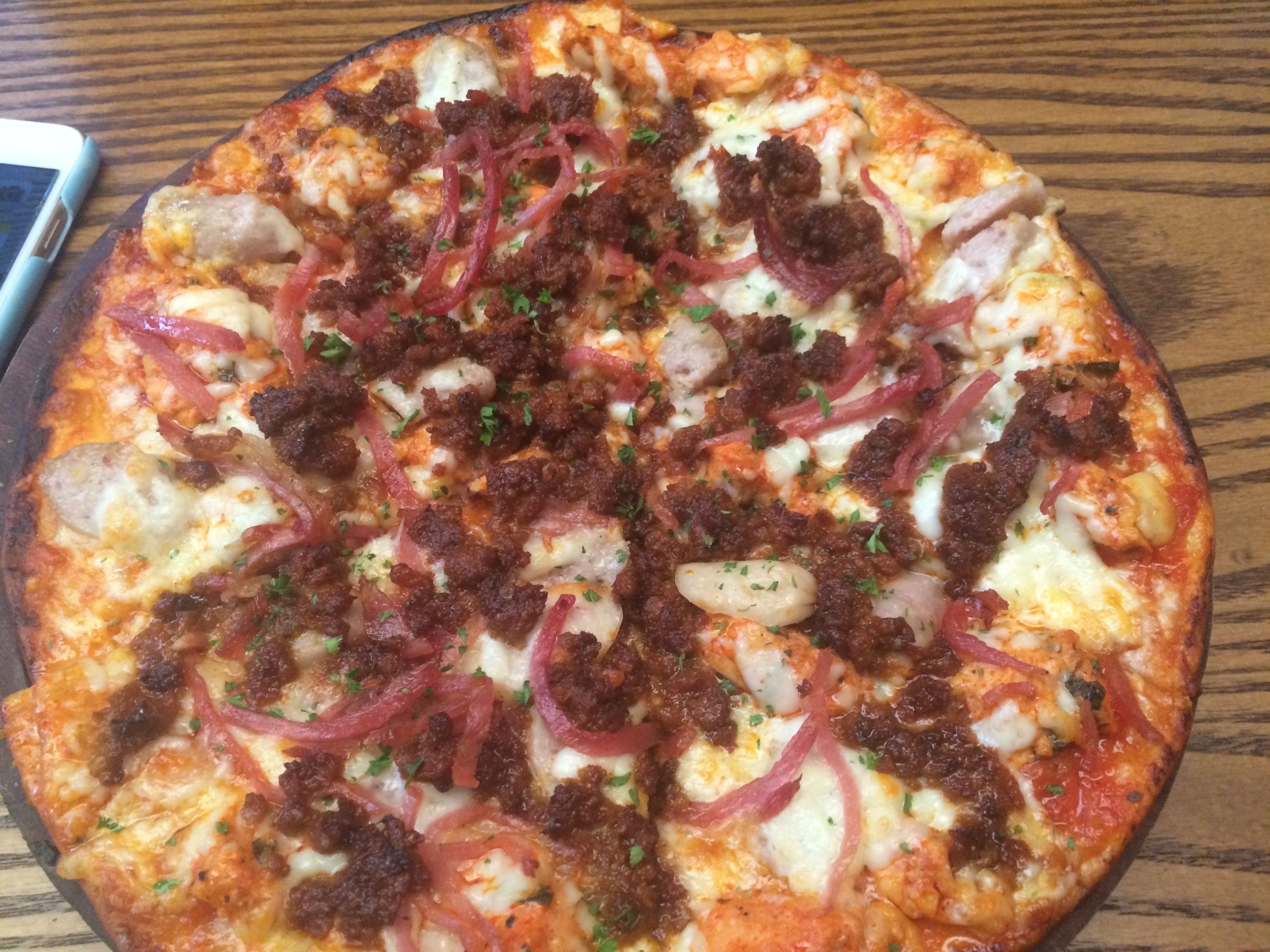 All meat carnivore pizza