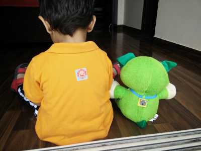 Buzz off repellent patches on my baby and his favourite toy
