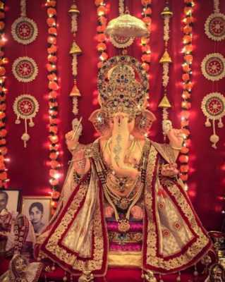 Ganpati Bappa's idol at Neil Nitin Mukesh house