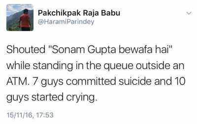 Sonam Gupta trolls