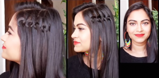 2-easy-knotted-waterfall-hairstyles-for-medium-to-long-hair-side-waterfall-braid-indian-hairstyles