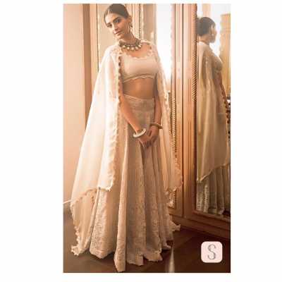 Sonam Kapoor in a Anamika Khanna